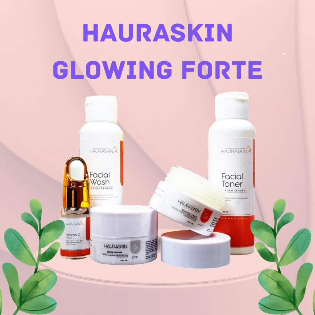 Hauraskin Paket Glowing Forte isi 5 item