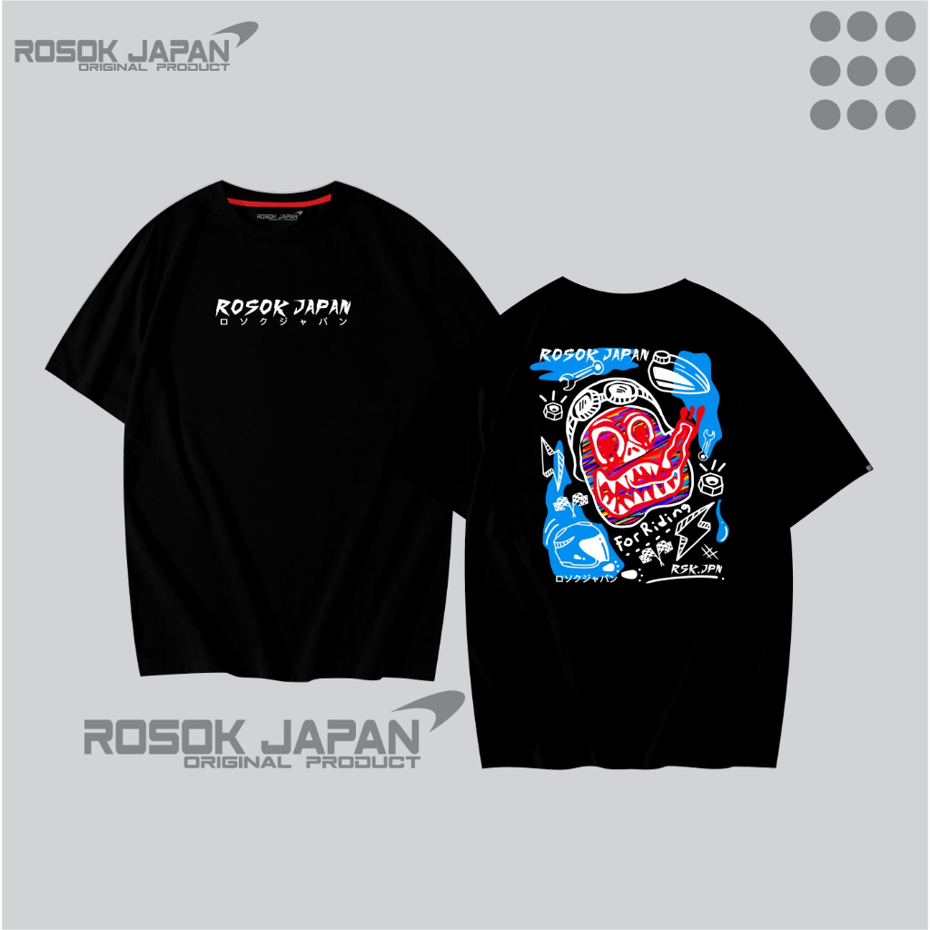 ROSOK JAPAN KAOS PETROK SEKETSA HITAM RSK JPN 003
