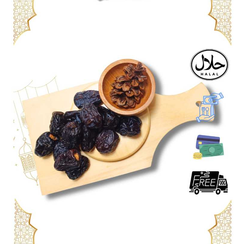 

KURMA AJWA GRADE 3 500 GRAM / KURMA AJWA / KURMA NABI / OLEH OLEH HAJI UMROH