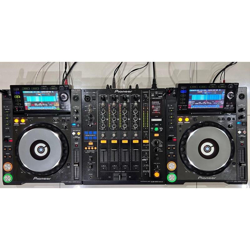 Alat DJ Pioneer CDJ 2000 Nexus (x2) + DJM 900 Nexus Fullset Box Original & Manual Book Controller DJ