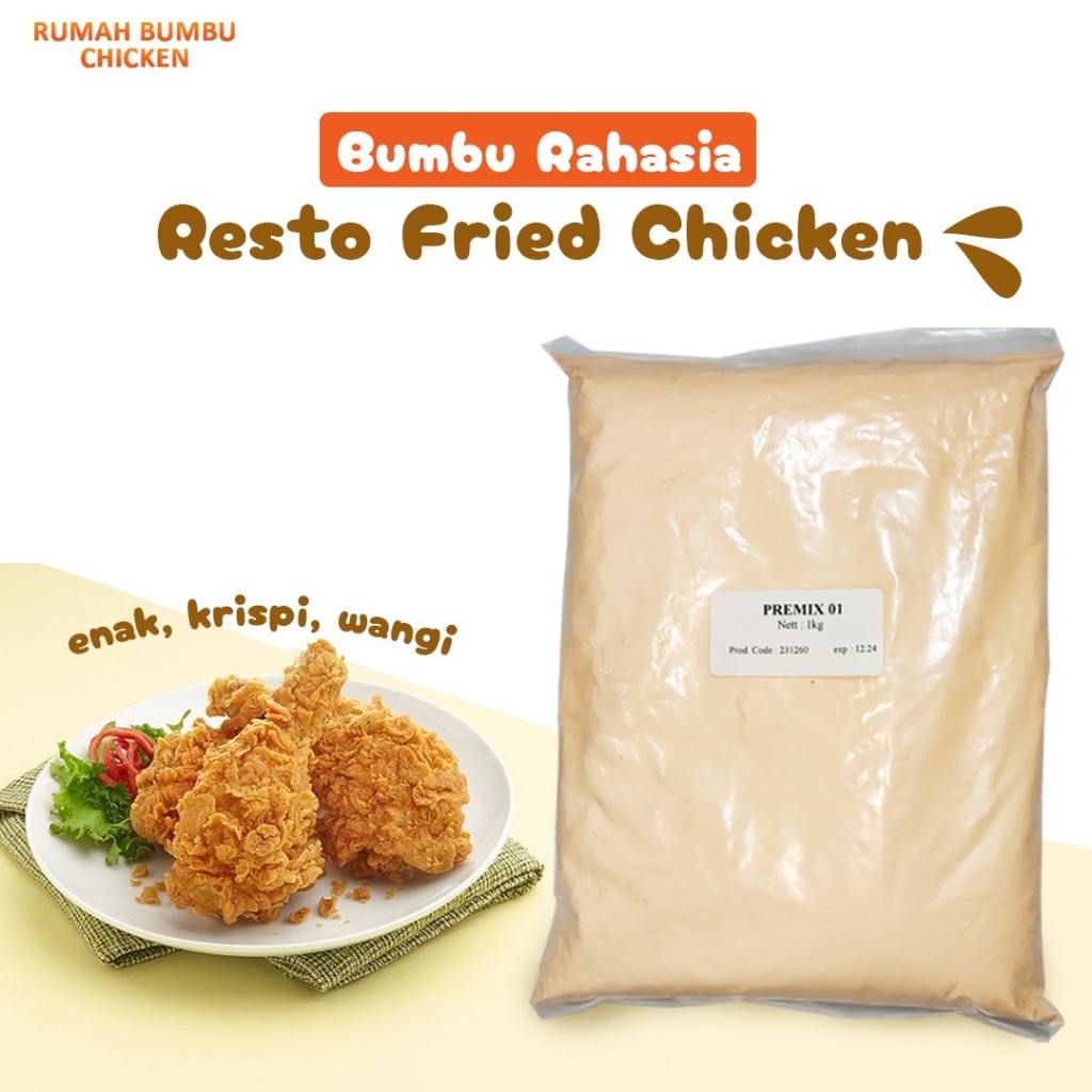 

Premix 01 / Biang Tepung Fried Chicken Premium 1 kg