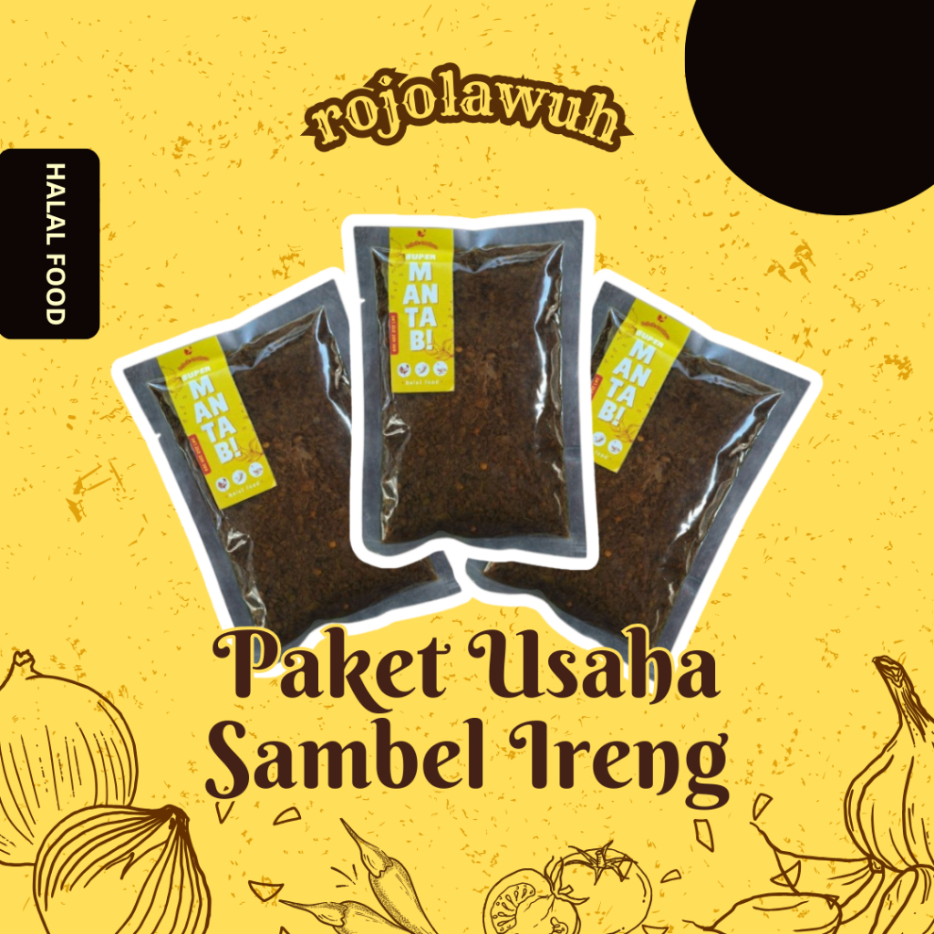 

ROJOLAWUH 2.5KG SAMBEL IRENG ULAME PAKET USAHA