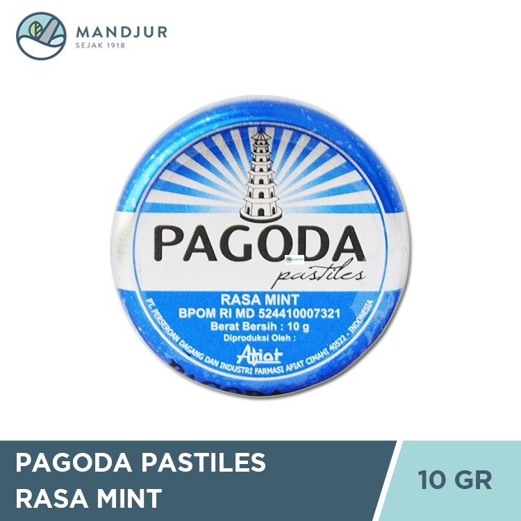 

Pagoda Pastiles Rasa Mint 10 Gram - Permen Pelega Tenggorokan