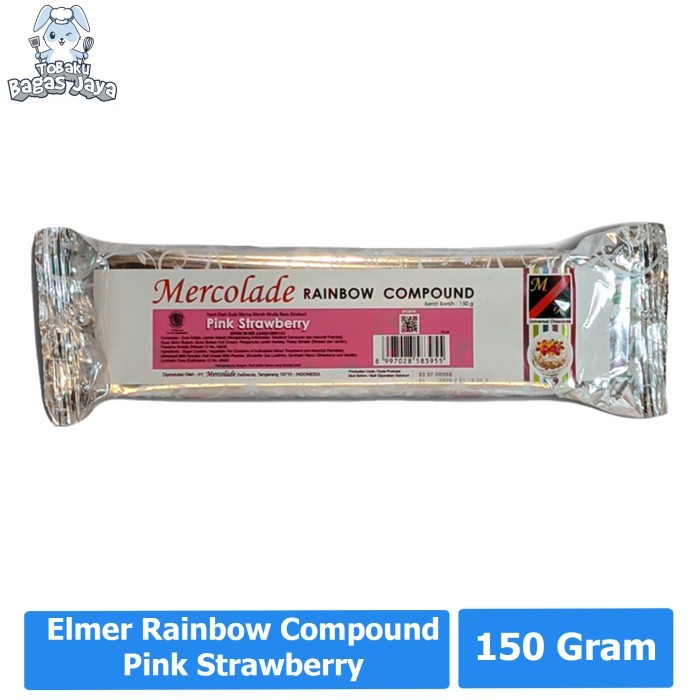 

Mercolade Coklat Batang Rainbow Compound Pink Strawberry 150 Gram