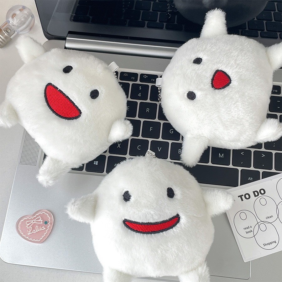 NUII - Gantungan Kunci Plush Ghibli Warawara /Gantungan kunci keychain boneka karakter ghibli lucu