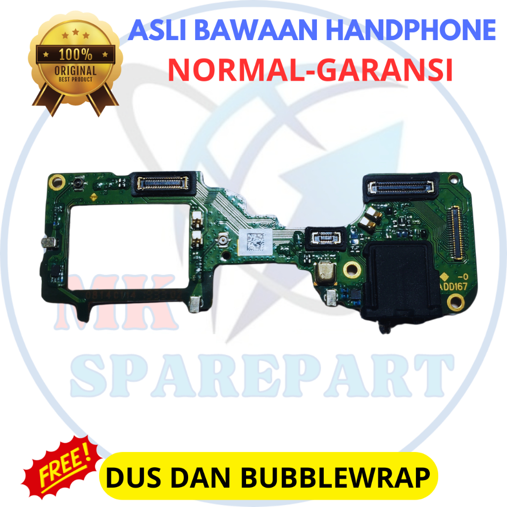 

board bawah oppo reno 2f original copotan - reno 2z - pcb bawah handsfree - ori cabutan bawaan