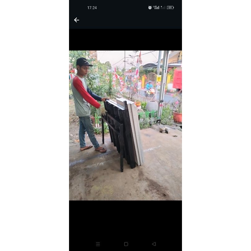 booth lipat / meja portable pentol