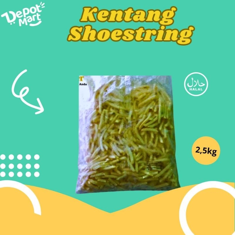 

Kentang Goreng Frozen Beku Aviko Shoestring 2,5 Kg