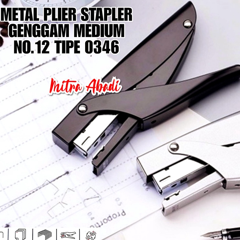 

TERDAHSYAT Metal Plier Stapler Genggam Medium No12 Tipe 346