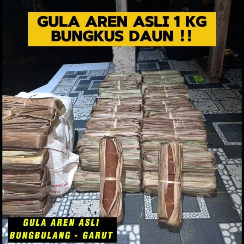 

GRATIS ONGKIR Gula aren 1 kg bungkus daun asli kawung/nira JAMINAN UANG KEMBALI JIKA PRODUK TERBUKTI BUKAN ASLI