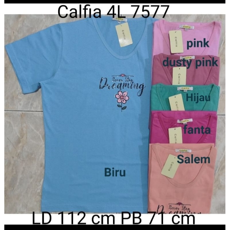 Kaos Wanita Calfia Jumbo 4XL 7577