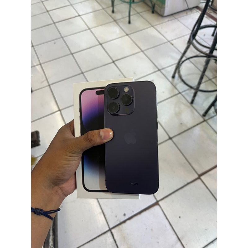 Iphone 14 pro 128 gb Ibox Like New Fulset Ori