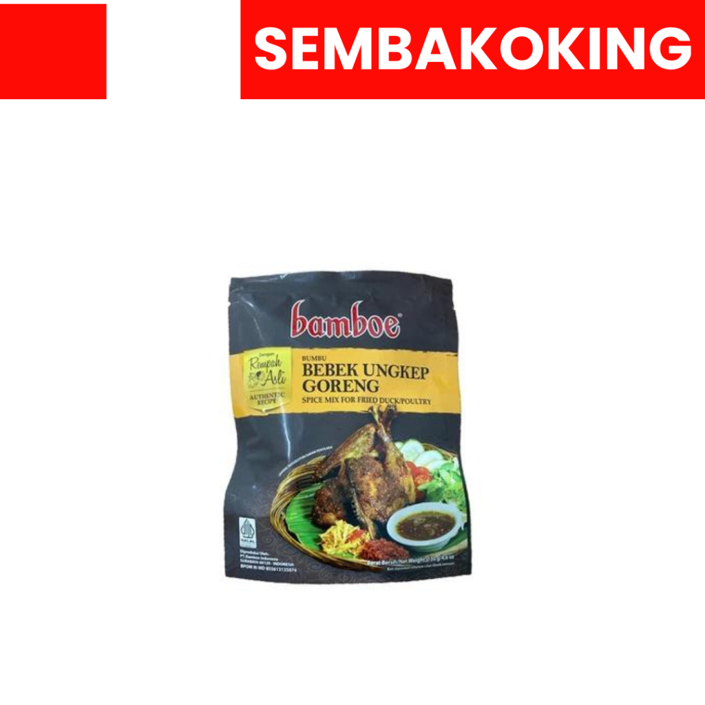 

BAMBOE BEBK UNGKEP GORENG 130GR BAMBOE PREMIUM BUMBU MASAK INSTAN