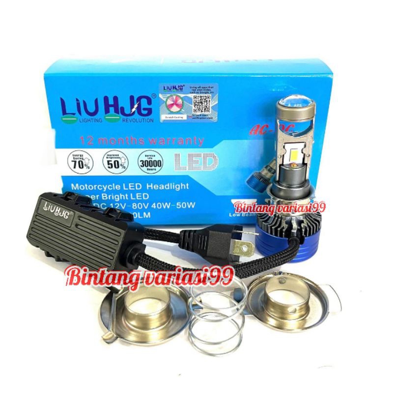Lampu LED LiuHJG  Proyektor Mini M8 H4 H6