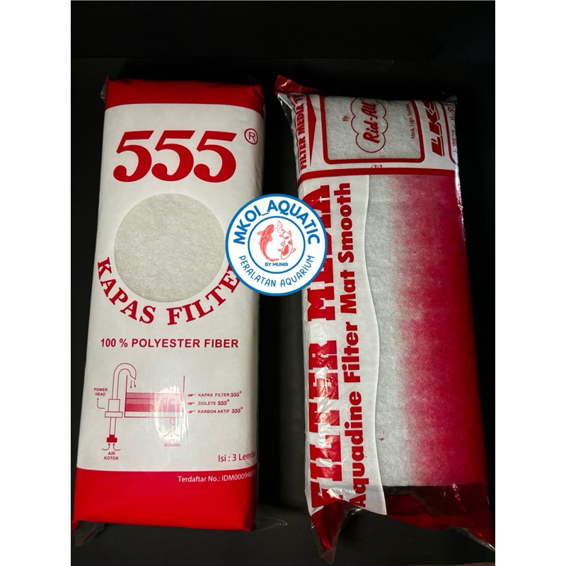 Kapas filter aquarium / media filter aquarium / penjernih air