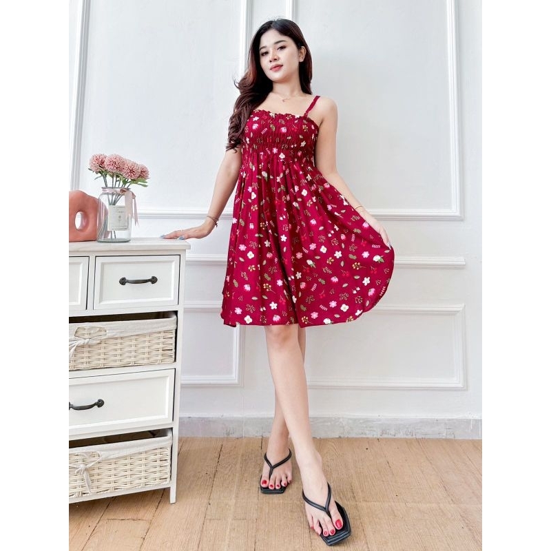 DRESS LEXIE DASTER RAYON PUTRI BALI SINGLET