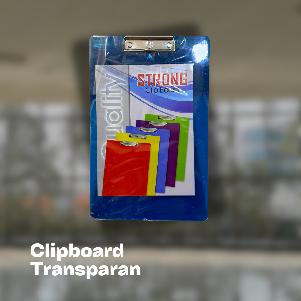 

Clipboard / Papan Jalan Transparan Ukuran F4
