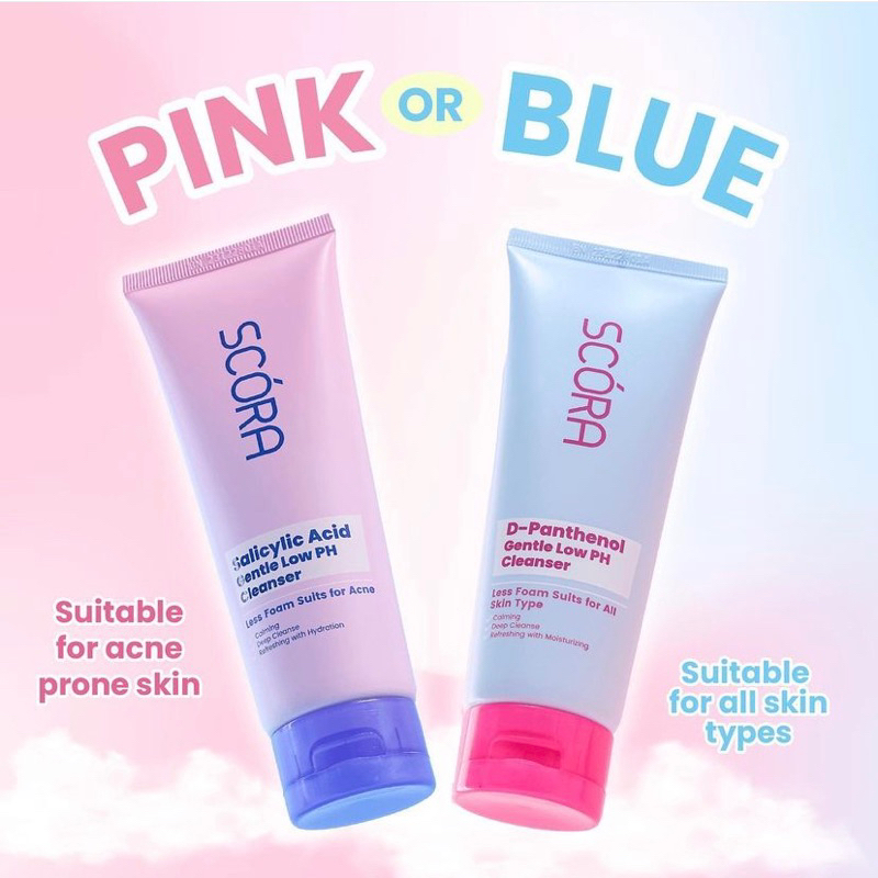 SCORA - 1% SALICYLIC ACID / D-PANTHENOL GENTLE LOW PH CLEANSER ( 100 ml ) - Pembersih Wajah Sabun Cu