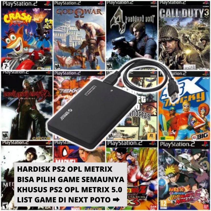 HARDISK PS2 OPL METRIX PLUG AND PLAY