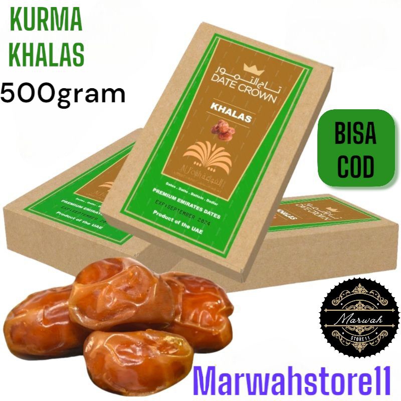 

KURMA KHALAS PREMIUM 500gram / DATES CROWN / AL SAAD