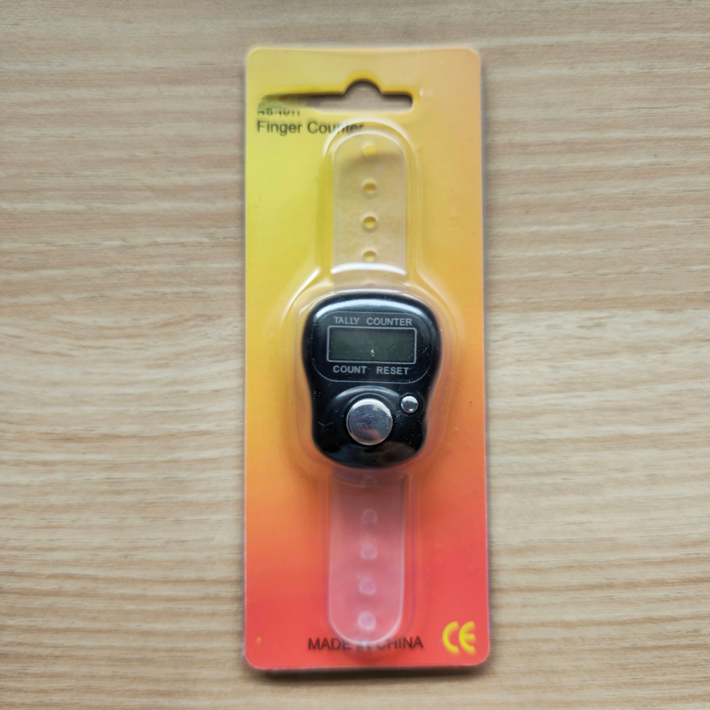 original (kemasan kertas) tasbih digital finger counter mini lcd digital zikir muslim