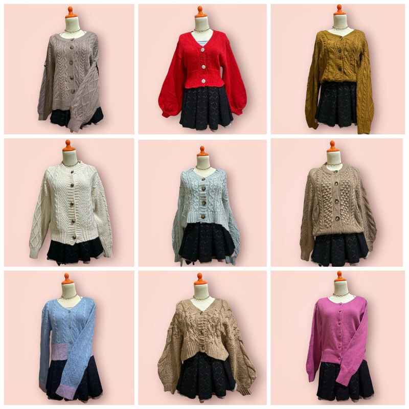 NEW CARDI KNITCABLE/RAJUT KEPANG CROP TANKTOP UNIQLO,GU,GRL
