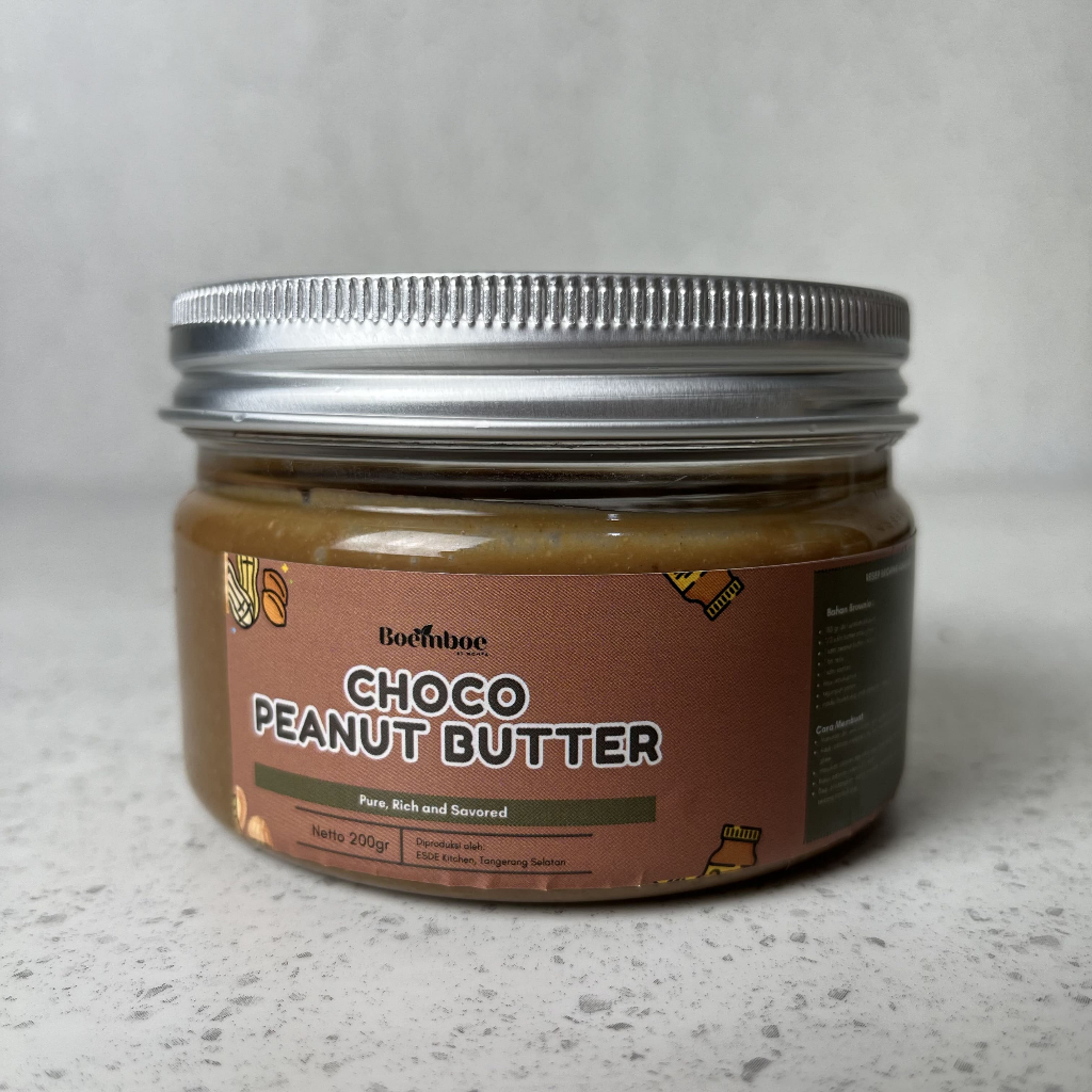 

Activated Peanut Butter Organic - 200 gram (Selai Kacang Organik Aktivasi) - Boemboe MPASI