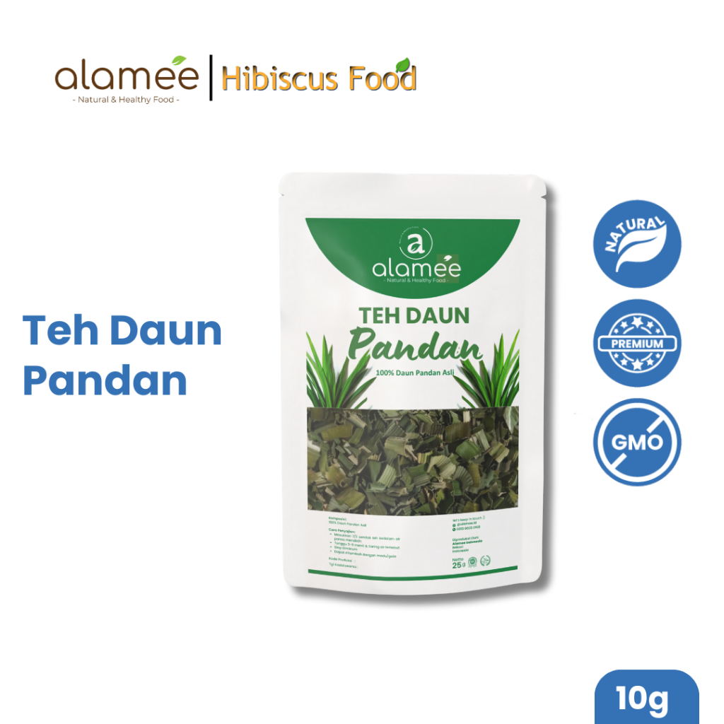 

Teh Daun Pandan Kering Leaf Tea Organik Alami Minuman Herbal Siap Minum Seduh 10 Gr