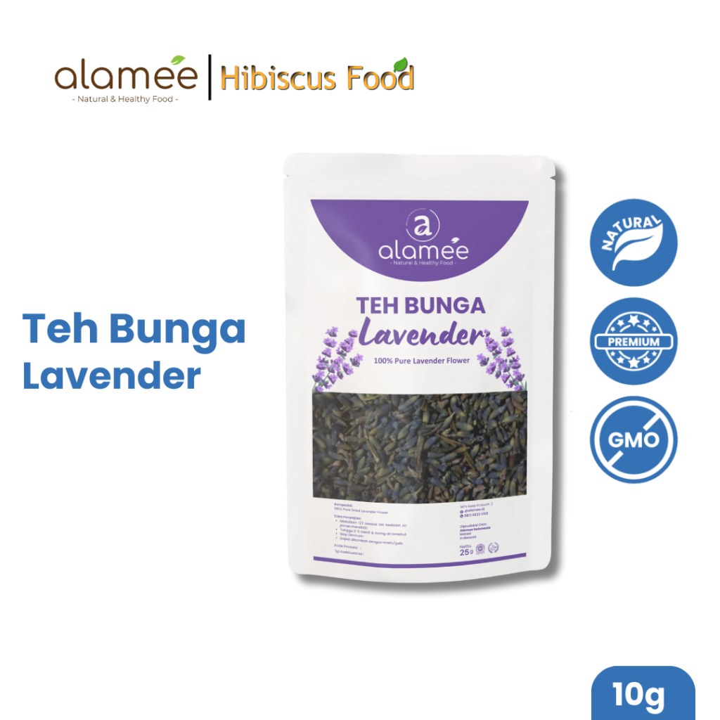 

Teh Bunga Lavender Insomnia Tea Organik Kering Dried Flower Herbal Alami Organic 10gr