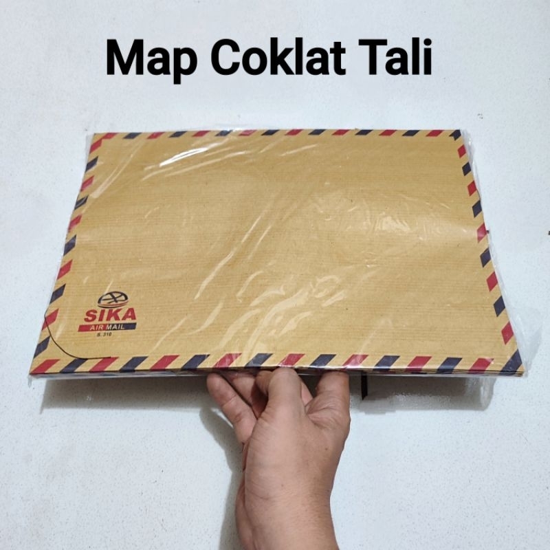 

20 Pcs Map Coklat Tali Lamaran Kerja