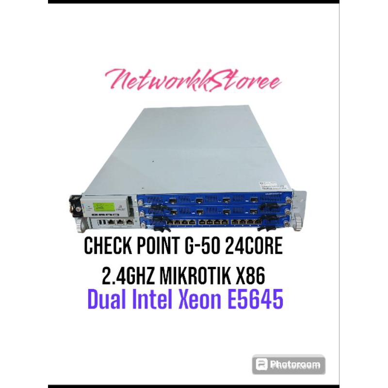 Check Point G-50 24Core 2.4Ghz Mikrotik x86 Lv6 8Port SFP+ 10G 13Port