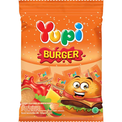 

Yupi Permen Gummy Burger Mini 104 g