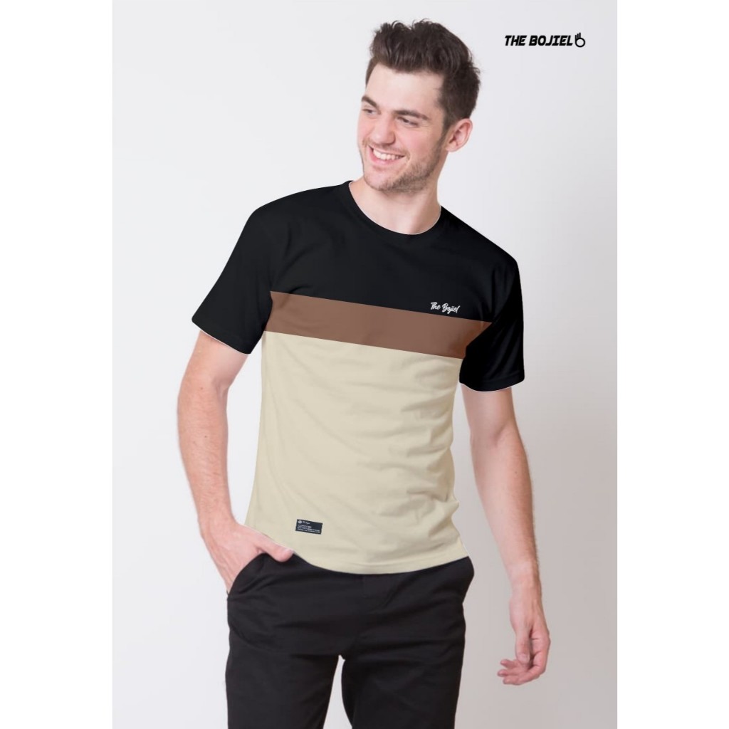 KAOS COTTON COMBED KOMBINASI - T-SHIRT PRIA - KAOS DISTRO THE BOJIEL