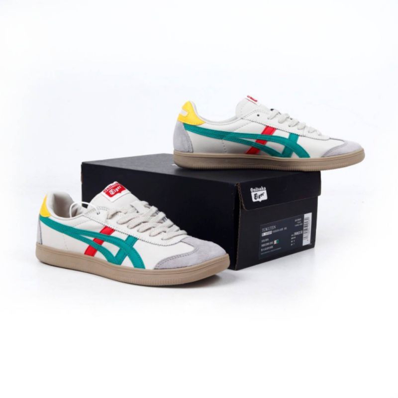 Sepatu Kets Onitsuka Tiger Tokuten White Beige Red Green | Brand New In Box | Proud Sneakers Officia