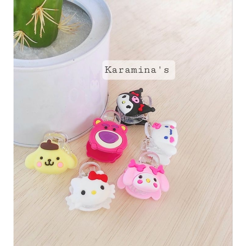 JEPIT RAMBUT KECIL KOREA ANAK KARAKTER LUCU/JEPITAN RAMBUT KECIL ANAK SANRIO/JEPITAN RAMBUT KECIL AN