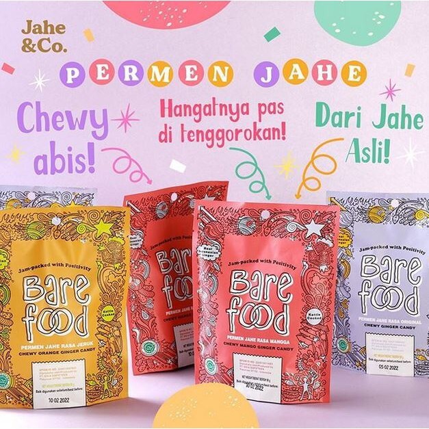 

Permen Jeli Lunak / Gummy Candy Bare Food / Barefood 90 Gr Varian Ginger / Jahe, Mangga / Mango, Jeruk / Orange Permen Agel Langgeng Gingerbon ( 125 Gr ) 31 x 4 Gr Varian Original, Peanut Butter, Mango, Honey Lemon