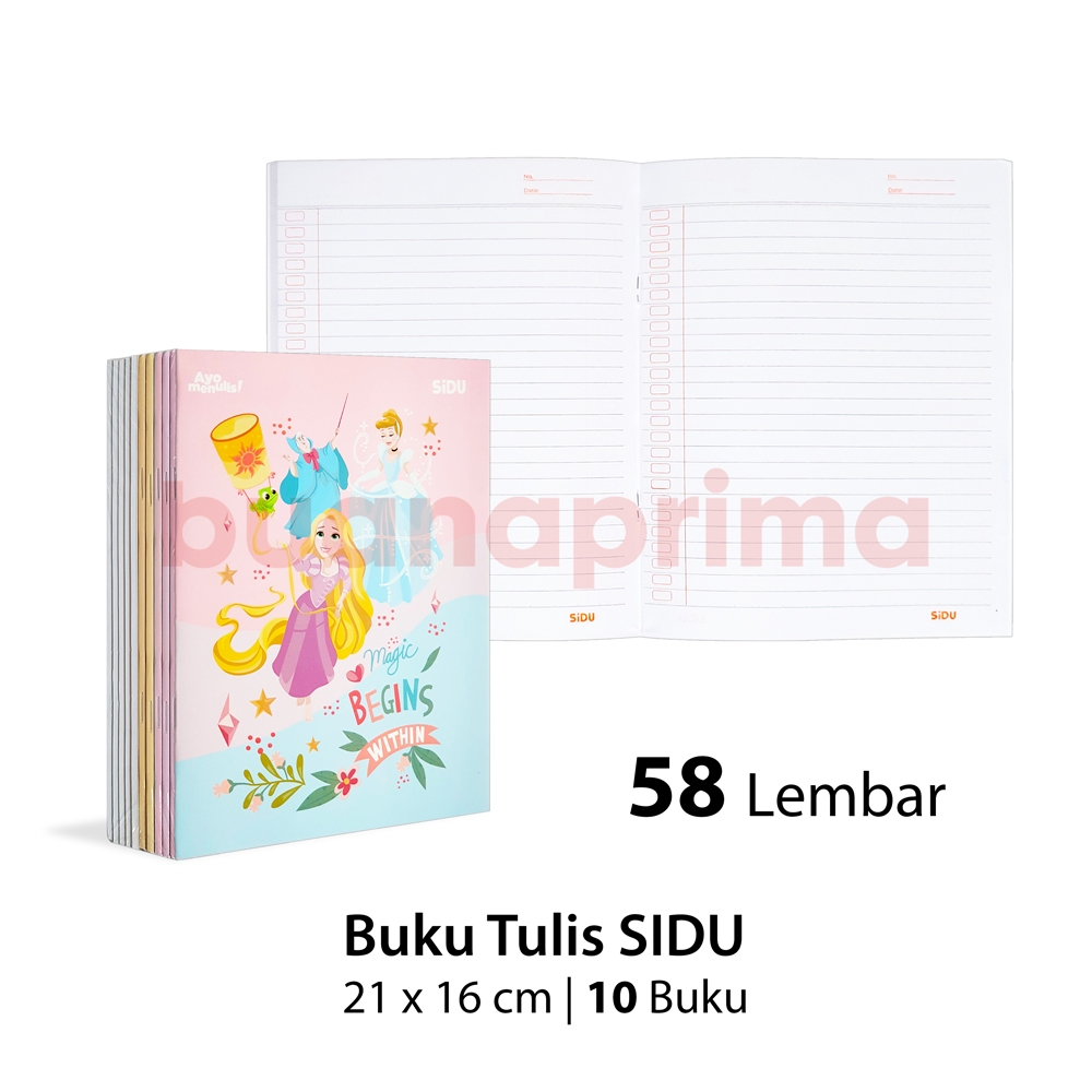 

Buku Tulis Pendek SIDU 58 Lembar isi 10 Buku Notebook Sekolah A5 Sinar Dunia Kwarto