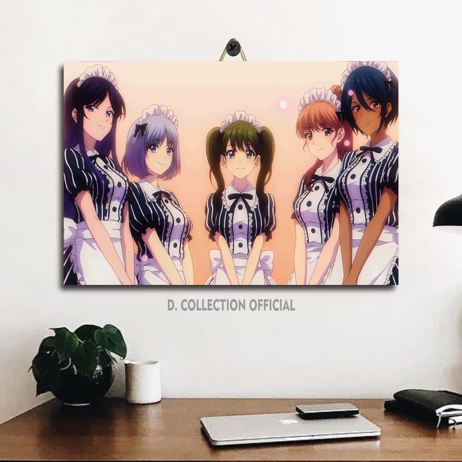 Hiasan Kamar Waifu Goddess Cafe Terrace / Poster Megami No Cafe Terrace Akane Hououji /HIF|FZAMI