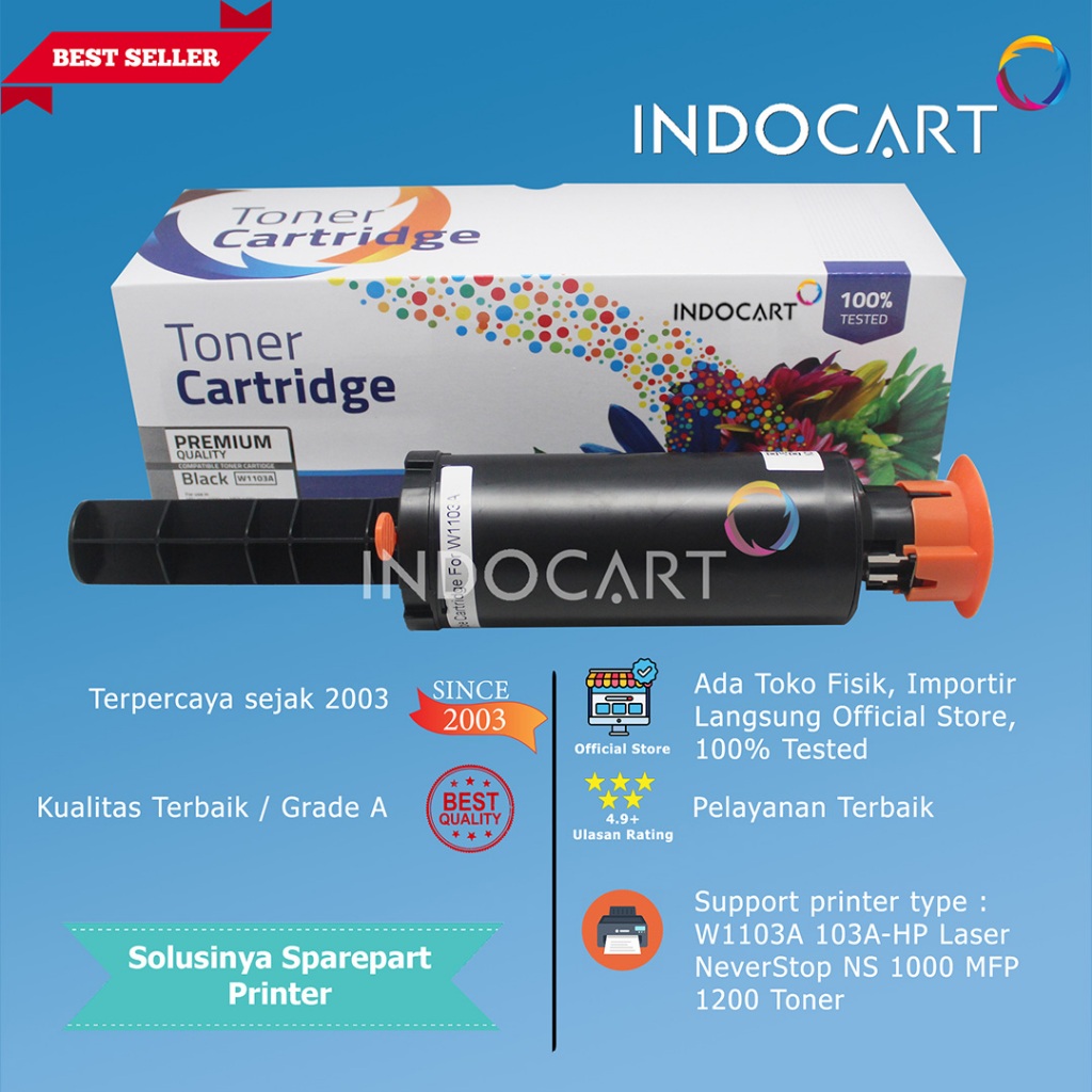Toner Cartridge Compatible W1103A 103A-HP Laser NeverStop NS 1000 MFP 1200 Toner Reload