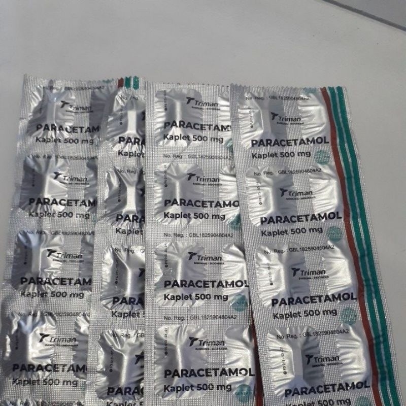 PARACETAMOL TABLET 500MG (GENERIK) DI KIIRM SESUAI KETERSEDIAAN PABRIK YANG ADA