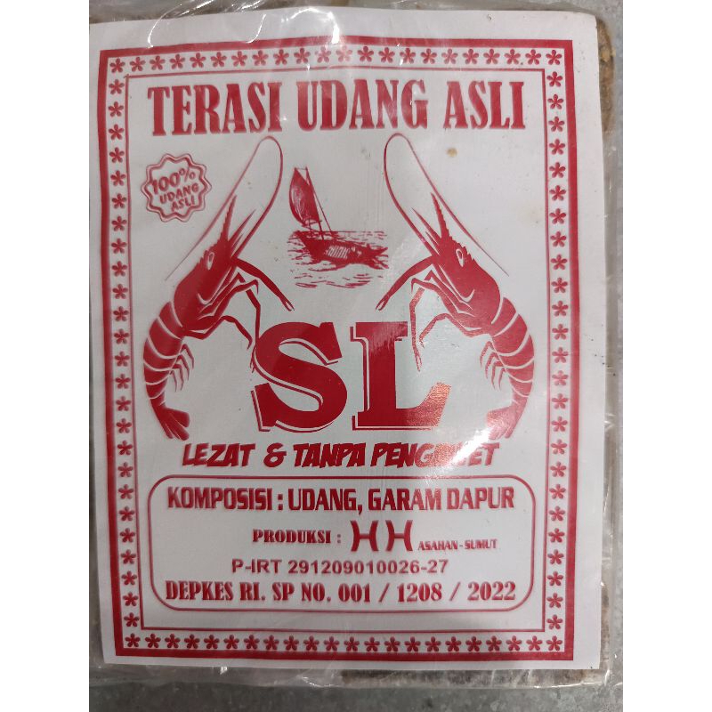 

terasi udang asli medan isi 10pcs