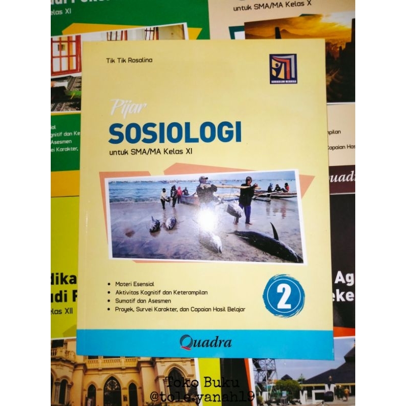 Buku Quadra SMA Pijar Sosiologi Kelas 10-12 Kurikulum Merdeka