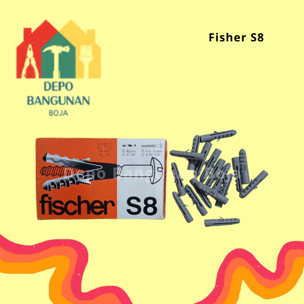 (26.2) (S8) PER PACK Fisher Gypsum / Rumah Skrup / Fisher