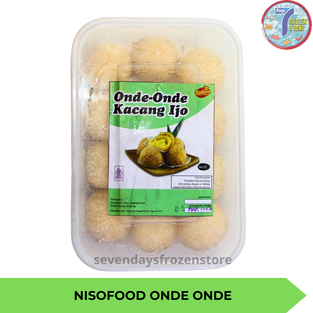 

Nisofood Onde - Onde Kacang Hijau Beku Frozen