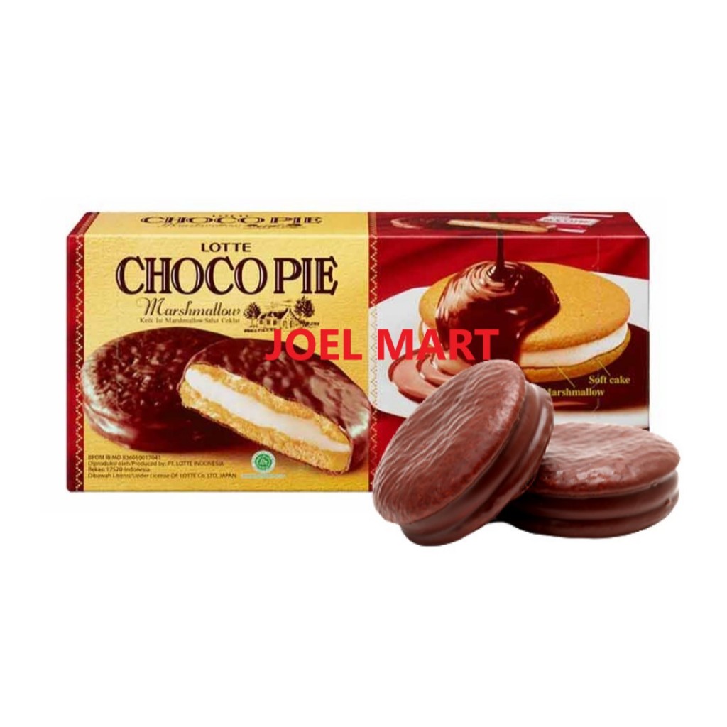 

LOTTE CHOCOPIE MARSHMALLOW 1 BOX ISI 12PACK / CHOCO PIE