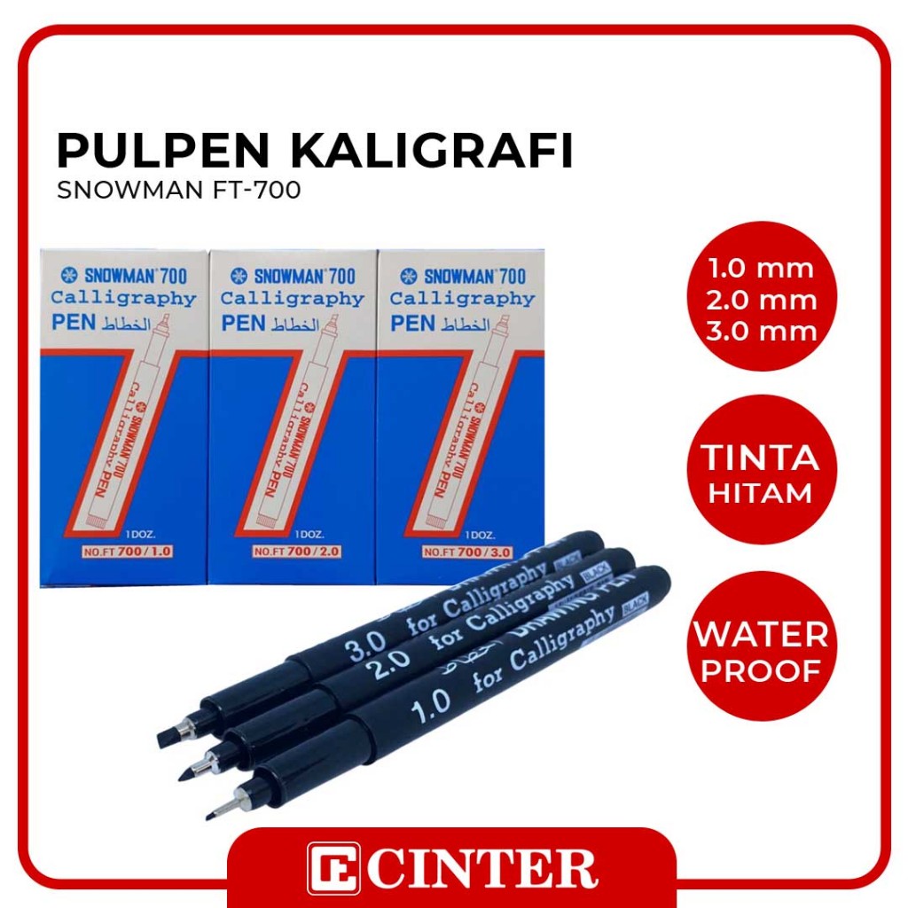 

SNOWMAN - BOLLPOIN / PULPEN / PEN / PENA FT 700 KALIGRAFI