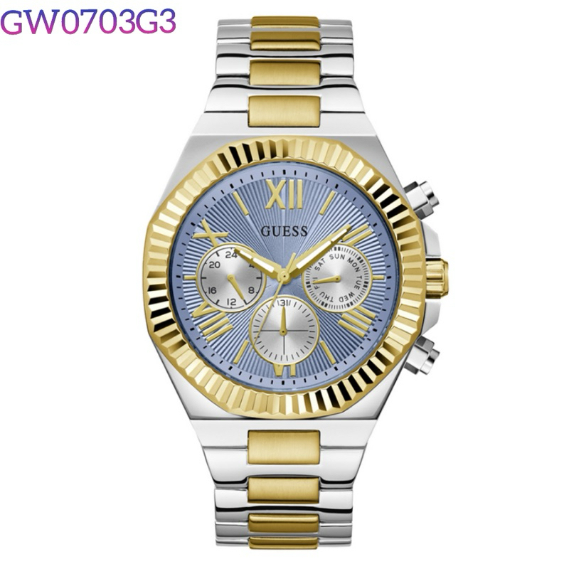 jam tangan pria GUESS stainles steel Premium