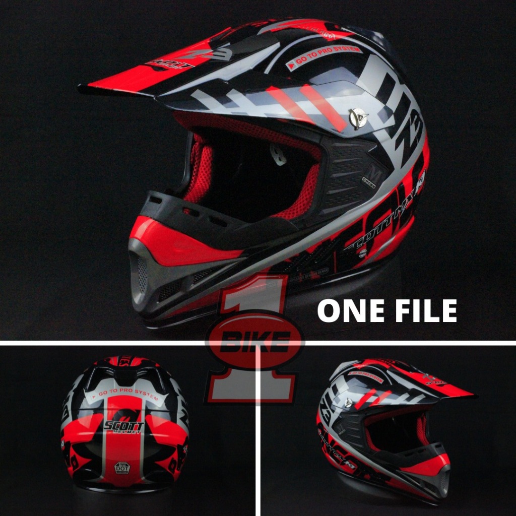HELM ANAK CROSS / HELM TRAIL ANAK / HELM SCOTT MX CROSS ANAK