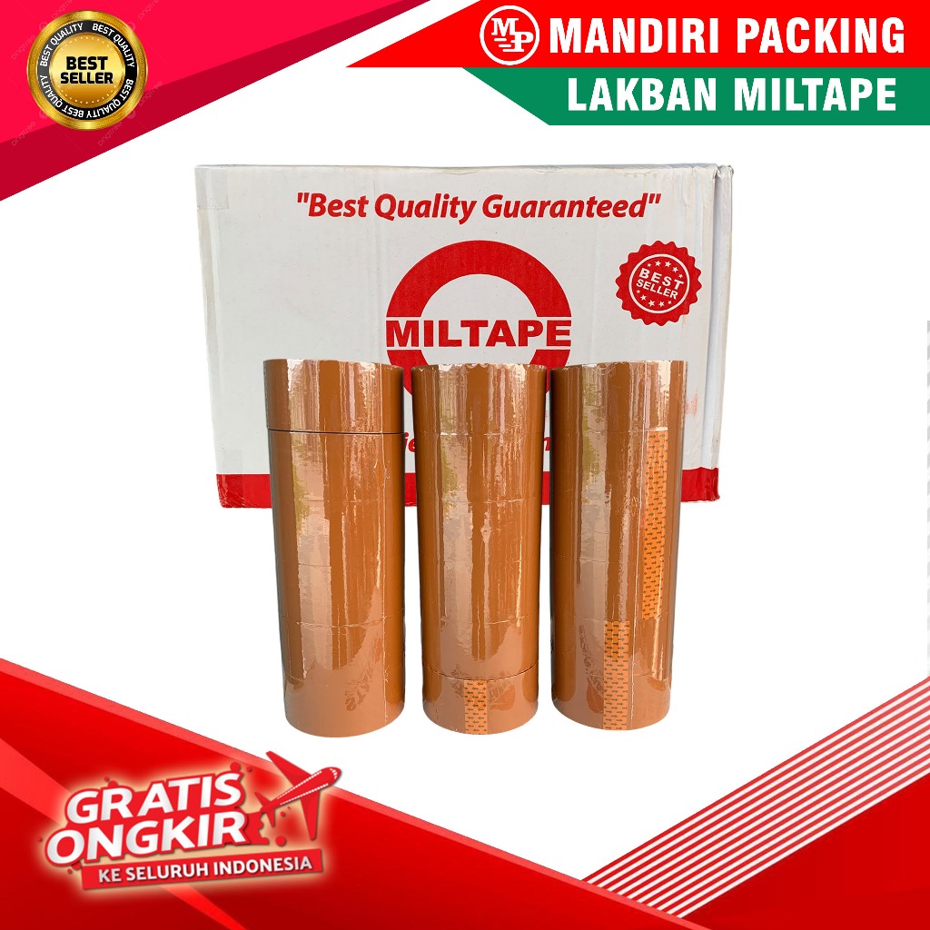 

Lakban OPP Cokelat 1 Dus Box Harga Distributor Lakban Miltape Premium Berkualitas