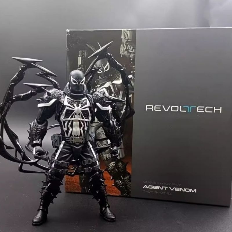 Revoltech Amazing Yamaguchi Agent Venom Marvel Spiderman Action Figure